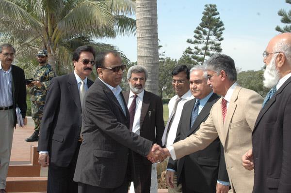 Minister of Port and Shipping Mr Babar Ghori Visit PQA Feb 2009 - 2