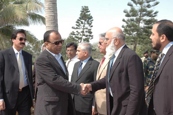 Minister of Port and Shipping Mr Babar Ghori Visit PQA Feb 2009 - 3