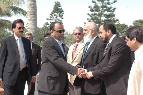 Minister of Port and Shipping Mr Babar Ghori Visit PQA Feb 2009 - 4