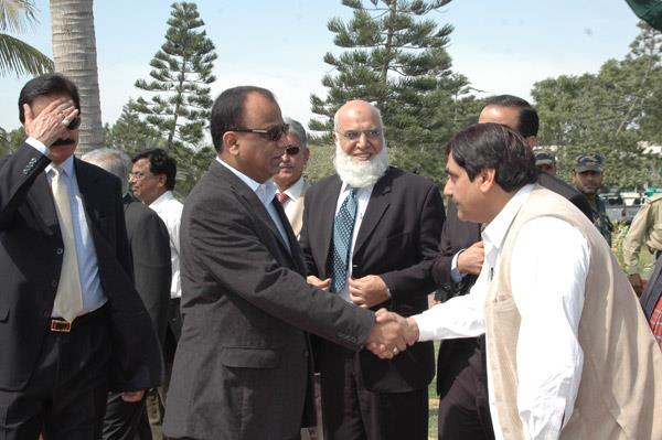 Minister of Port and Shipping Mr Babar Ghori Visit PQA Feb 2009 - 5