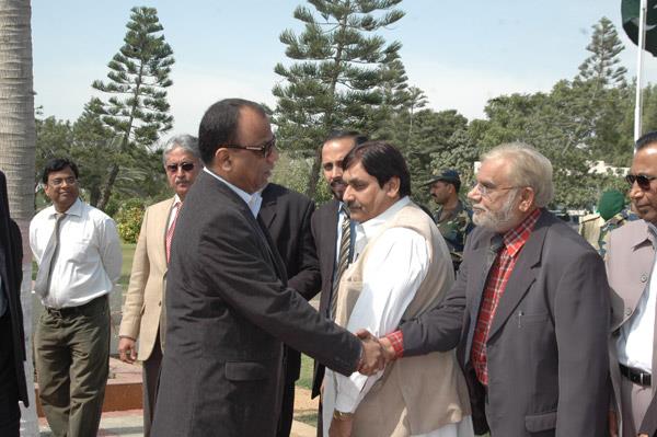 Minister of Port and Shipping Mr Babar Ghori Visit PQA Feb 2009 - 6