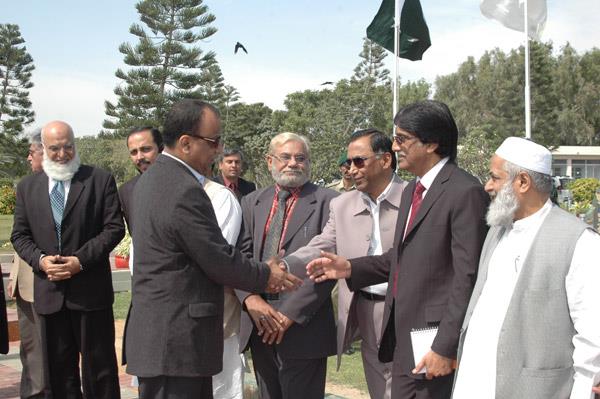 Minister of Port and Shipping Mr Babar Ghori Visit PQA Feb 2009 - 7