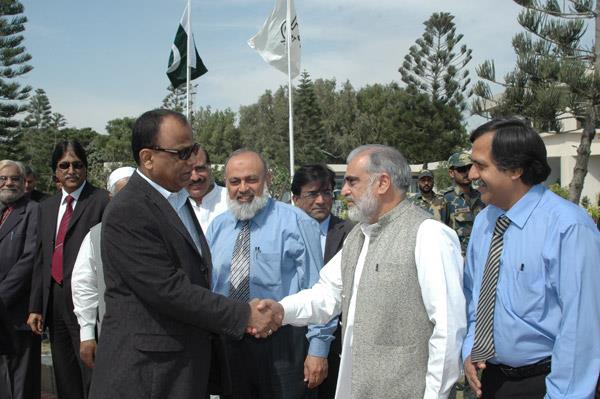 Minister of Port and Shipping Mr Babar Ghori Visit PQA Feb 2009 - 9