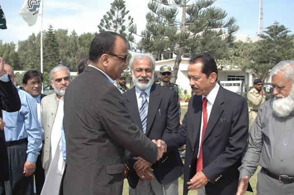 Minister of Port and Shipping Mr Babar Ghori Visit PQA Feb 2009 - 12