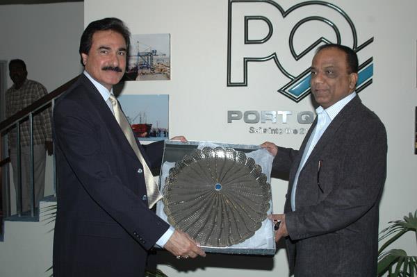 Minister of Port and Shipping Mr Babar Ghori Visit PQA Feb 2009 - 19